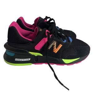 New Balance 997 Sport Black/Exuberant Pink Running Shoe Mens 8.5 Womens 10 Retro